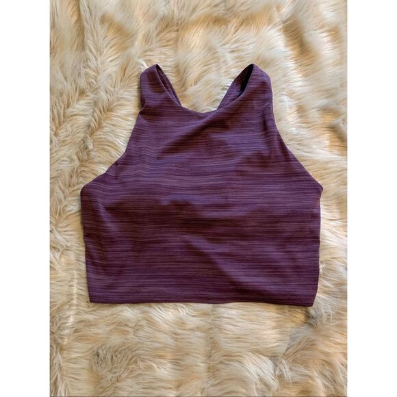 ATHLETA Conscious Space Dye Crop Bra Purple Medium - Picture 2 of 8